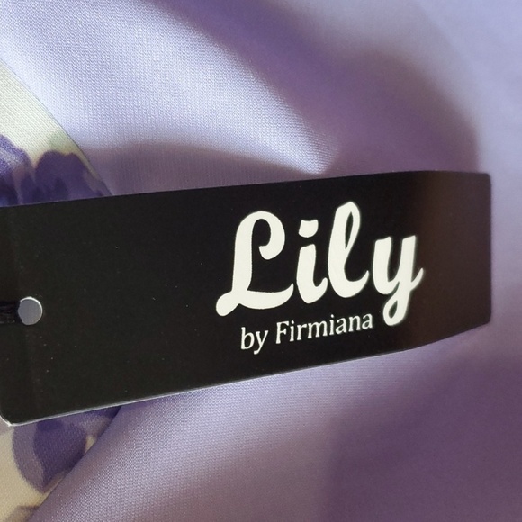 Lily by Firmiana oversized lavender and floral tunic XL - Picture 2 of 10